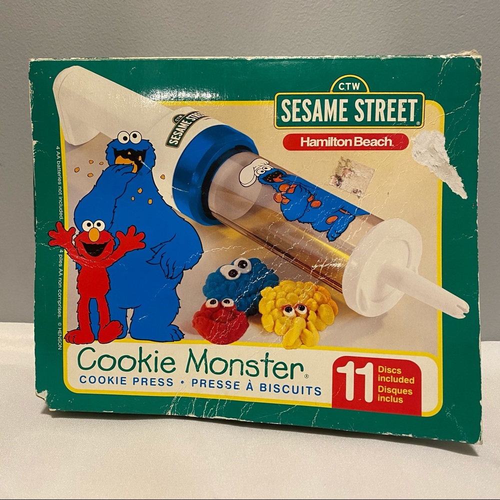 Vintage Hamilton Beach Sesame Street Cookie Monster Cookie Press